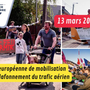 Journée européenne de mobilisation pour le plafonnement du trafic aérien