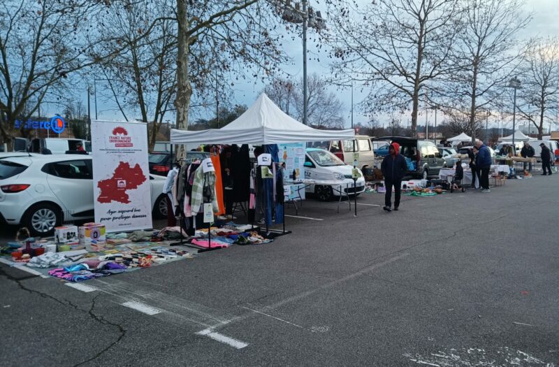 Image du stand lors du vide grenier
