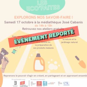 Affiche du report des Éco-Faites